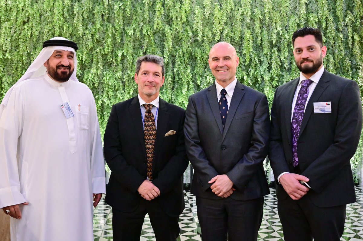 USAinUAE's tweet photo. This week, Chargé d’Affaires Gaudiosi welcomed 12 pioneering U.S. energy companies and 80 UAE partners to the Energy Certified Trade Mission, continuing a legacy that began with a historic handshake 85 years ago. 

From those first determined drilling efforts in 1939 to today’s cutting-edge energy innovations, our partnership has evolved into one of America’s most strategic economic relationships. This enduring collaboration has weathered global transformations while consistently delivering mutual prosperity through trade and investment.  

The U.S.-UAE energy partnership has powered development across generations and will continue energizing our shared future. 🇺🇸🤝🇦🇪