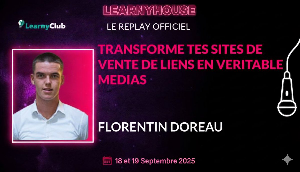 LearnyHouse - 18 & 19 septembre 2025 tweet media