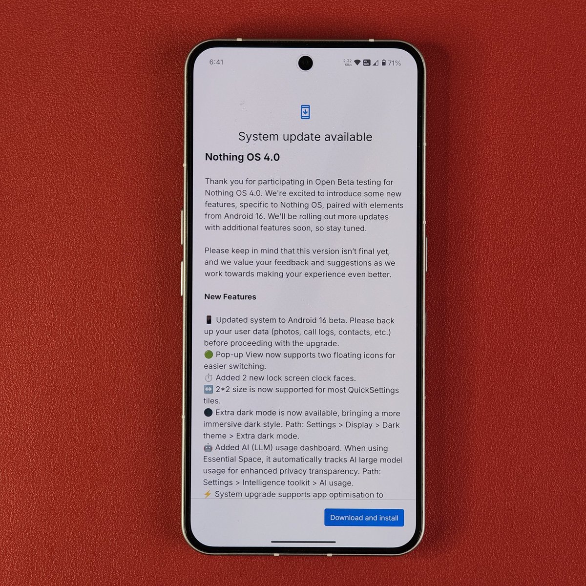 Nothing Phone (3) gets Nothing OS 4.0 Open Beta! 🚀 Update size: 2.65 GB ...