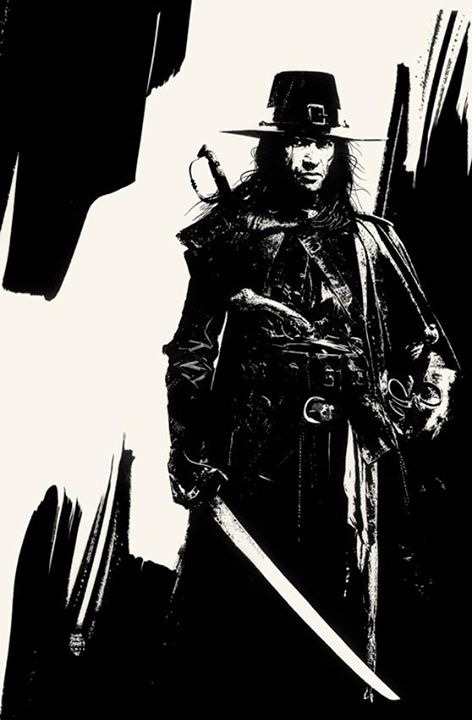 "The lords of darkness have laid a curse upon the country.
A strong man is needed to combat Satan and his might.
Therefore I go, who have defied him many a time."

― Solomon Kane
'Skulls in the Stars'
by Robert E. Howard