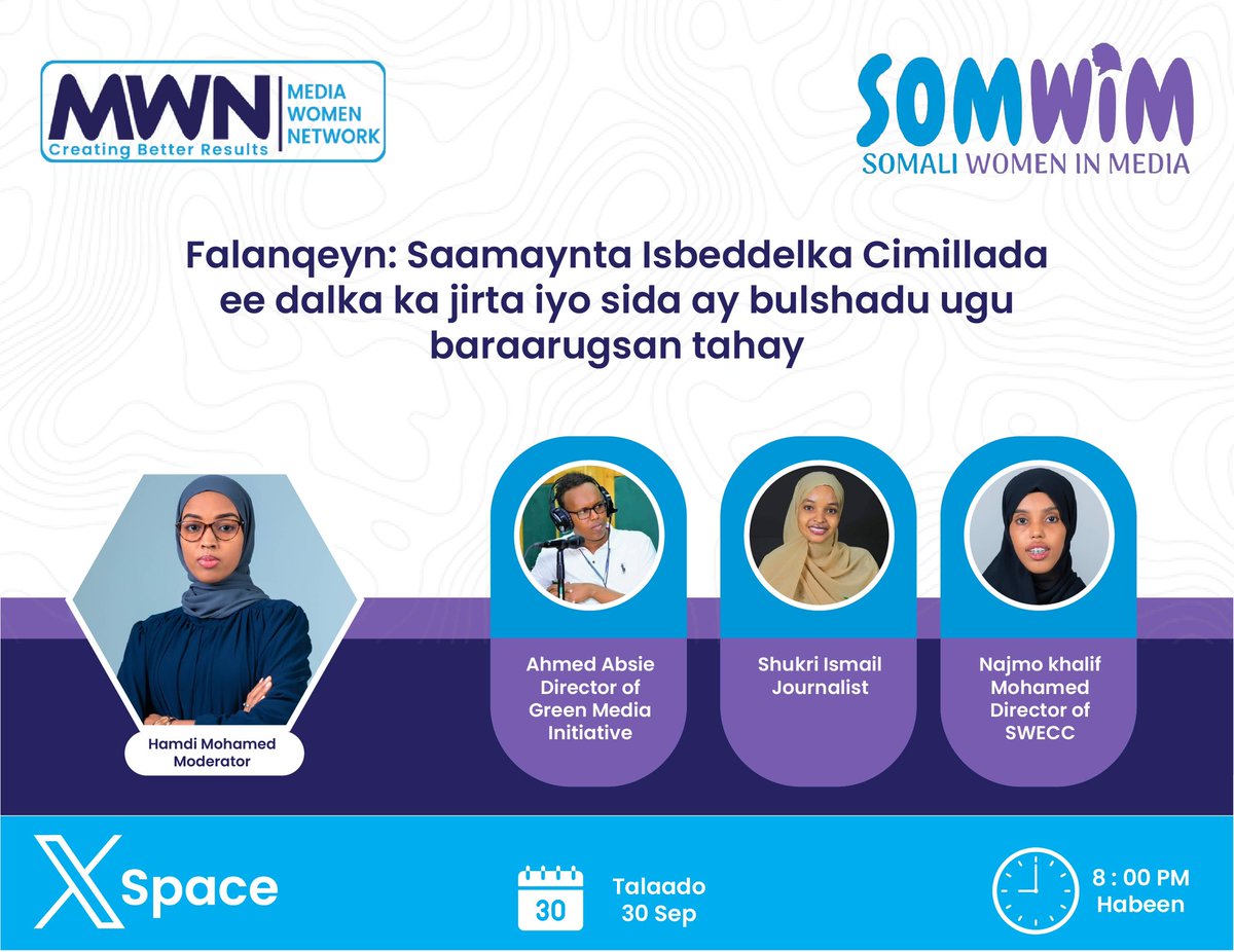 mediawomennet's tweet photo. Join us tonight! Our Space event kicks off at 8:00 PM EAT  tonight. Tune in for live updates, expert talks, and a Q&amp;A. #SpaceEvening https://t.co/LruGPuROUU