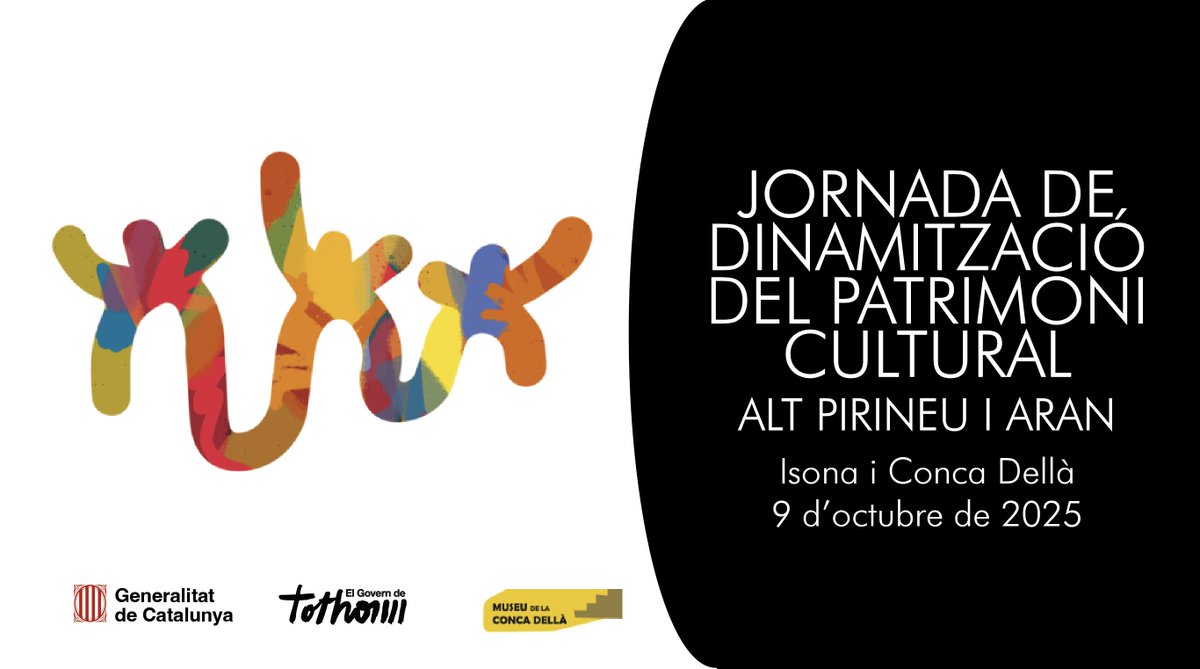 🗓️El 9 d'octubre se celebrarà a Isona la Jornada de Dinamització del Patrimoni Cultural a l'Alt Pirineu i Aran

💡Aquestes jornades són una oportunitat per reflexionar sobre els elements patrimonials i els seus potencials al territori

Info i inscripcions: patrimoni.gencat.cat/ca/jornadadina…