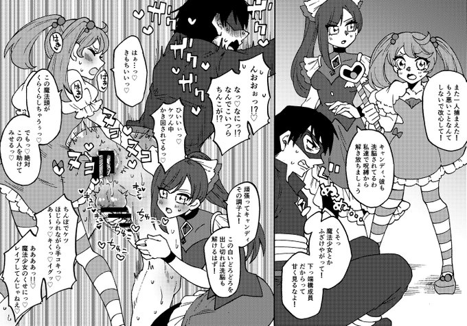 心優しいふたなり魔法少女達が悪の組織の下っ端を改心させようと頑張る話 