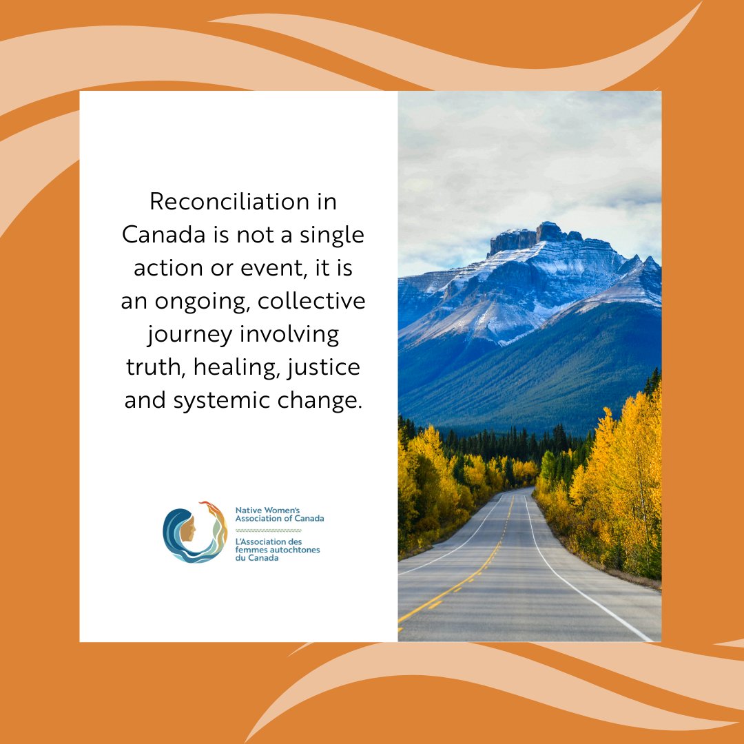NWAC_CA's tweet photo. Reconciliation means facing hard truths, not just once a year, but continuously. 

Truth is not a moment. It is a process. 

On September 30, we stand in solidarity with Residential School survivors and families still seeking justice. #EveryChildMatters #TruthandReconciliation https://t.co/0KRRn6n9CN