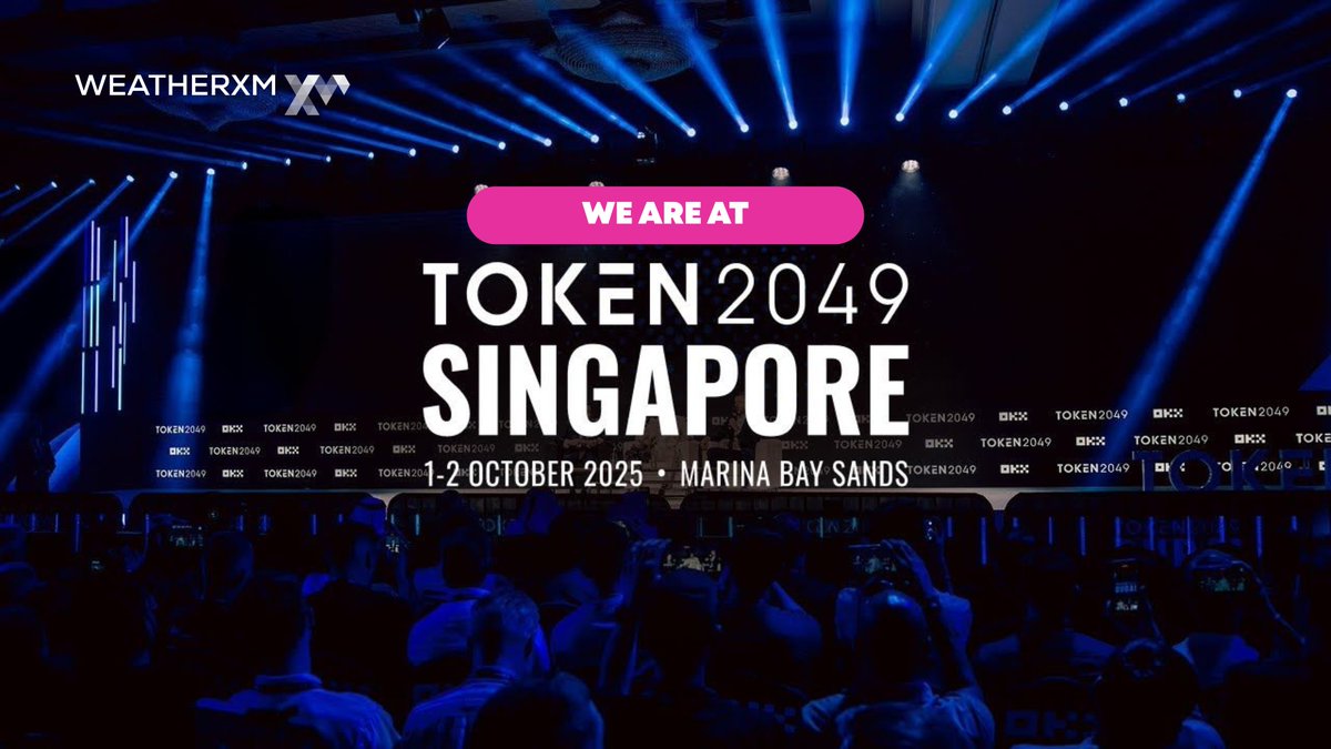 WeatherXM is in Singapore for @Token2049. 

We’re attending events, catching up with partners, and meeting our community. 
If you’re here and want to talk weather data, DePIN, or partnerships. 

DM us.