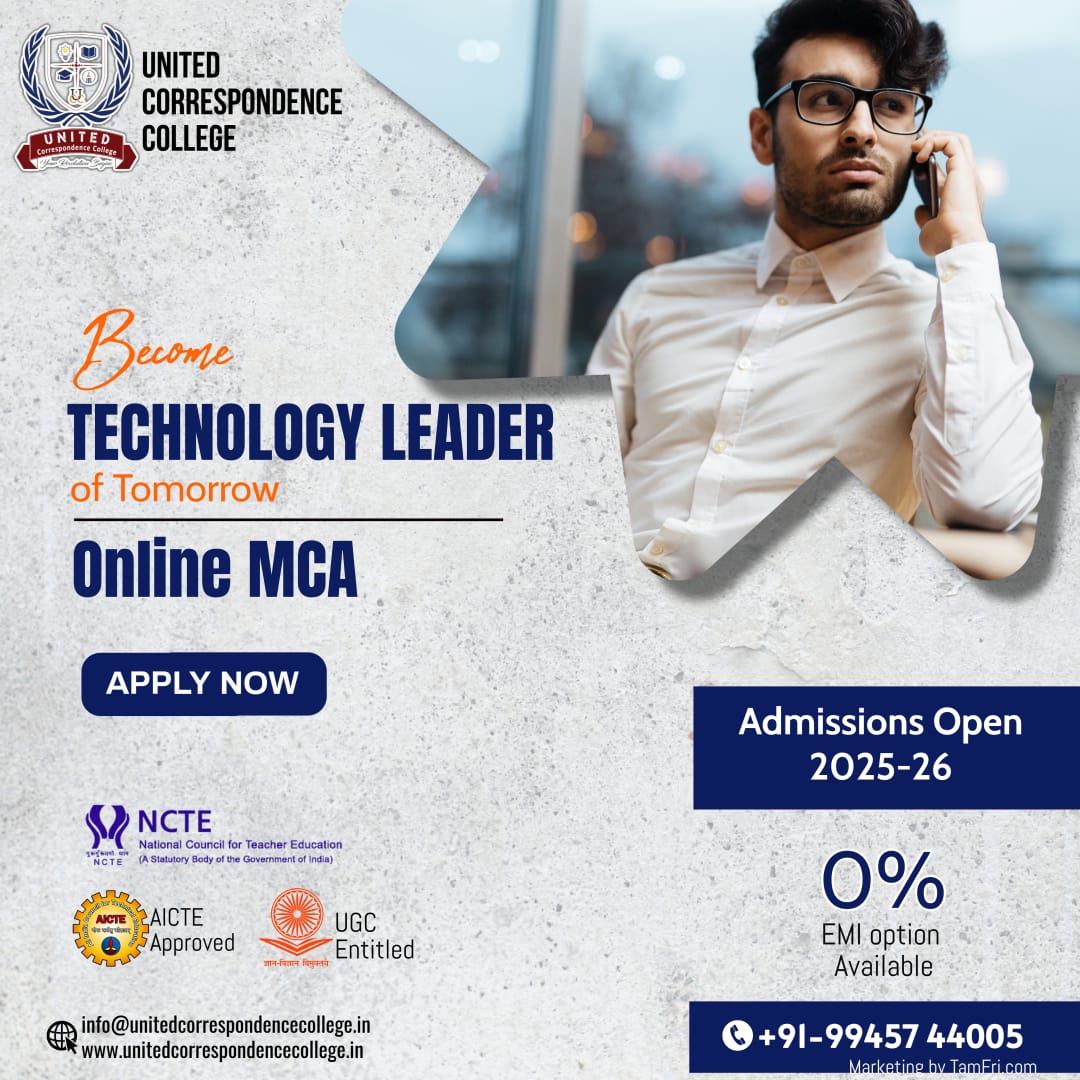 UnitedCorrespo1's tweet image. 🚀 Shape Your Future in Tech!

Become the Technology Leader of Tomorrowwith our Online MCA ✨
✅UGC Entitled | AICTE Approved ✅ Flexible Online Learning – Anytime, Anywhere

 🌐unitedcorrespondencecollege.in
 📞wa.me/+91-9945744005

#OnlineMCA #MCAAdmission2025 #TechnologyLeader