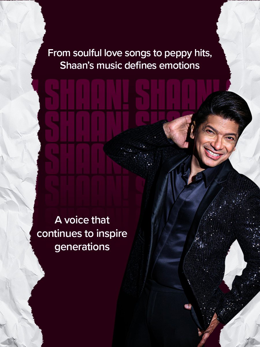 TV9Bharatvarsh's tweet image. Happy Birthday to the King of Melodies, Shaan!
Celebrate the magical voice that turns every moment into a memory.
Only 1 day to go — tickets are selling fast!
Book now on BookMyShow.

#Shaan #TV9FestivalofIndia2025 #FestivalOfIndia #TV9Festival #DurgaPuja2025 #CulturalCelebration