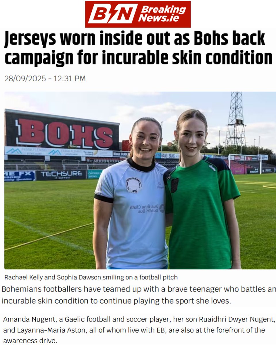 debraireland's tweet photo. 👕 Debra’s #InsideOutDay is making headlines!
We’ve teamed up with @bfcdublin to launch Inside Out. For people with EB, wearing clothes inside out is often a necessity.
Turn yours inside out and help raise vital funds 🧡
👉 https://t.co/lYmyNtm656
#epidermolysisbullosa #Bohs https://t.co/Rbv2UkL7H7