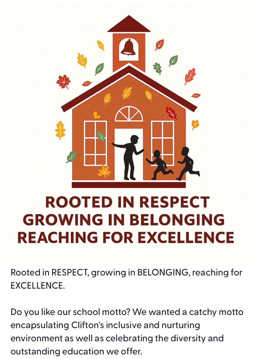 Clifton has a motto and we love it! <a href="/HumberEdTrust/">Humber Education Trust</a>