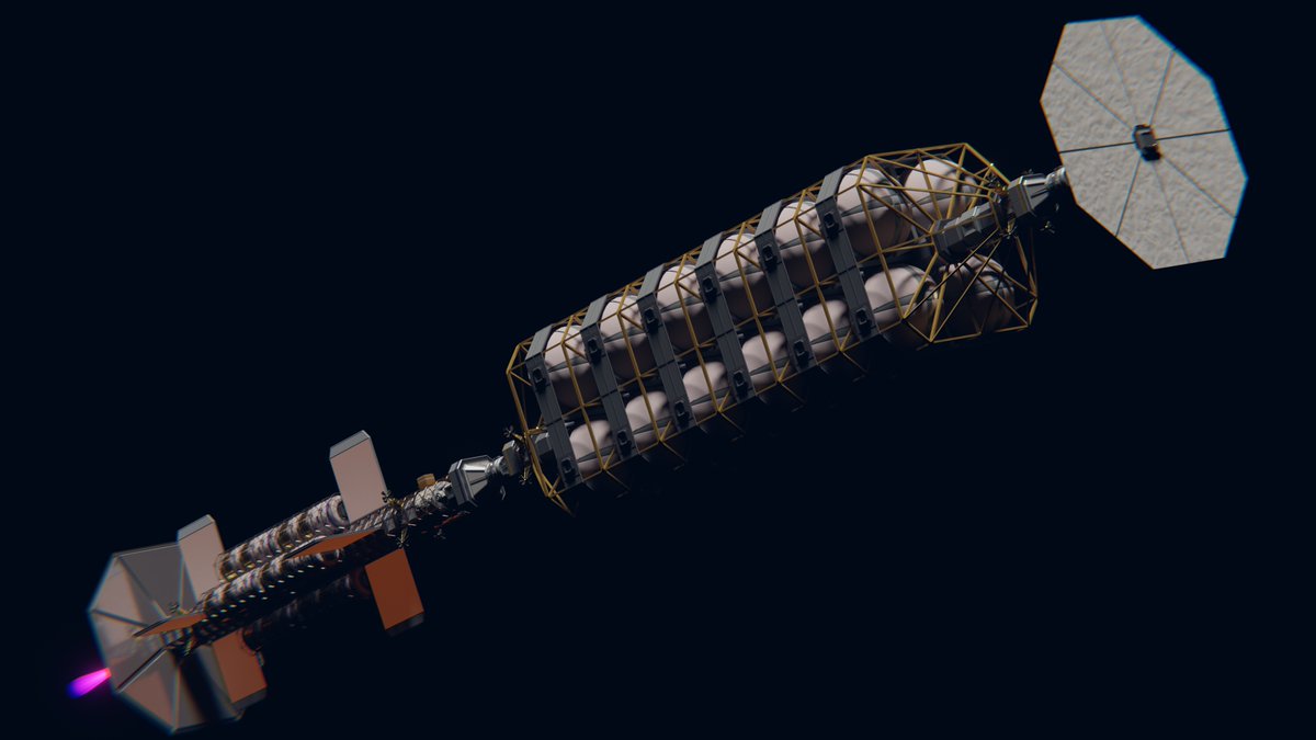 wenchance's tweet image. For the last night of #SST25 #spaceshiptember

Here are a few more renders of the JCCV Blue Rose. 
Made some tweaks to a couple of the materials in the mean time. 

#scifi #toughsf #hardsf #spaceship #blender3D #3Dart