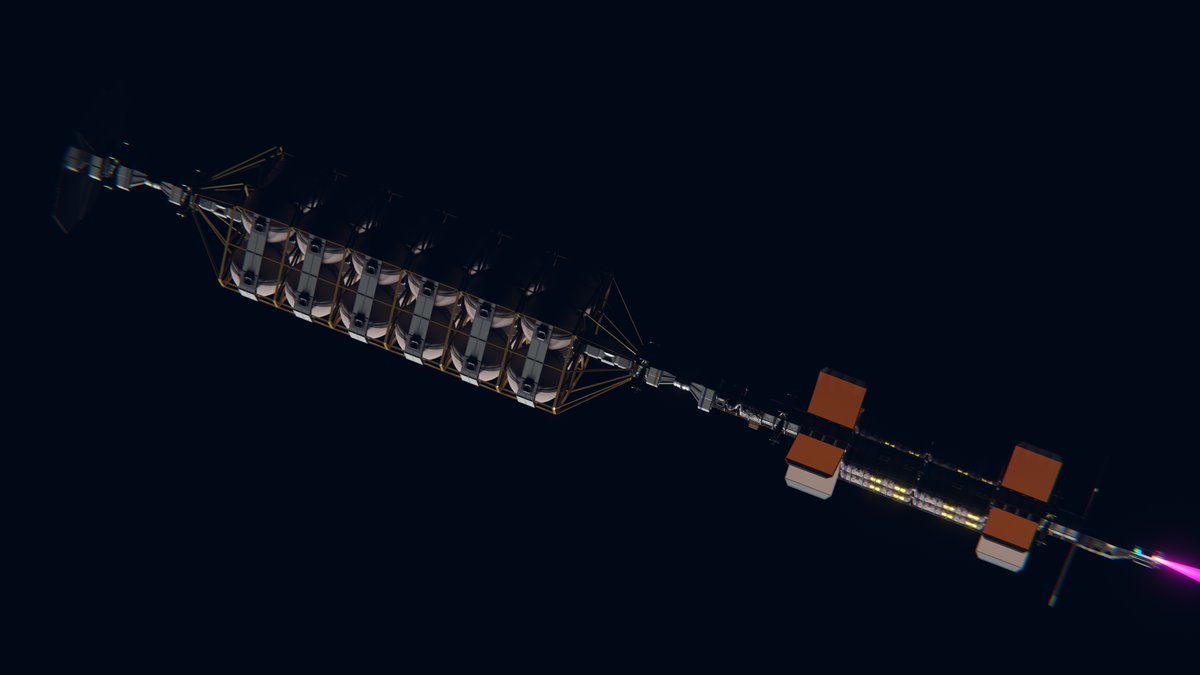 wenchance's tweet image. For the last night of #SST25 #spaceshiptember

Here are a few more renders of the JCCV Blue Rose. 
Made some tweaks to a couple of the materials in the mean time. 

#scifi #toughsf #hardsf #spaceship #blender3D #3Dart