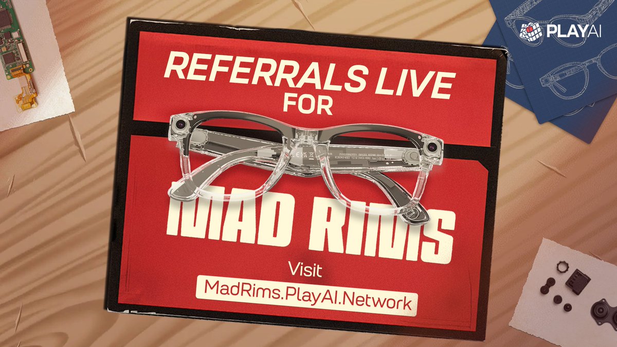 dynamiq15's tweet photo. Referrals are live for MadRims

- madRims isn't mere eyewear - it's a portal to automated, onchain living that amplifies your @playAInetwork engagement while offering tangible ROI through referrals and tokens. 

- pre-orders are live with referrals amplifying the upside. If you're deep in web3, this could 10x your workflow game. Let's get prompting

- banks can now tokenize RWAs, run CBDC payments, or settle cross-border FX without exposing a thing with @RaylsLabs tech

- @imua is building the universal protocol for shared security