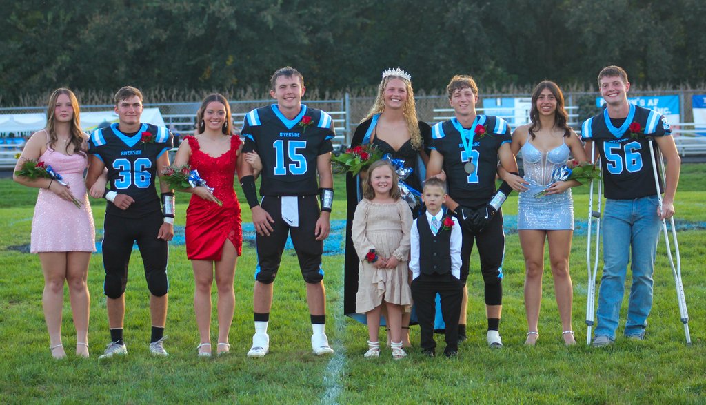 🎉👑 Congratulations to Queen Ella and King Chase — and to all of the Riverside Homecoming candidates! 💙🤍

It was a fantastic week of Cyclone spirit and celebration. Thank you to everyone who made Homecoming 2025 so memorable! 🌪️🏈🎶