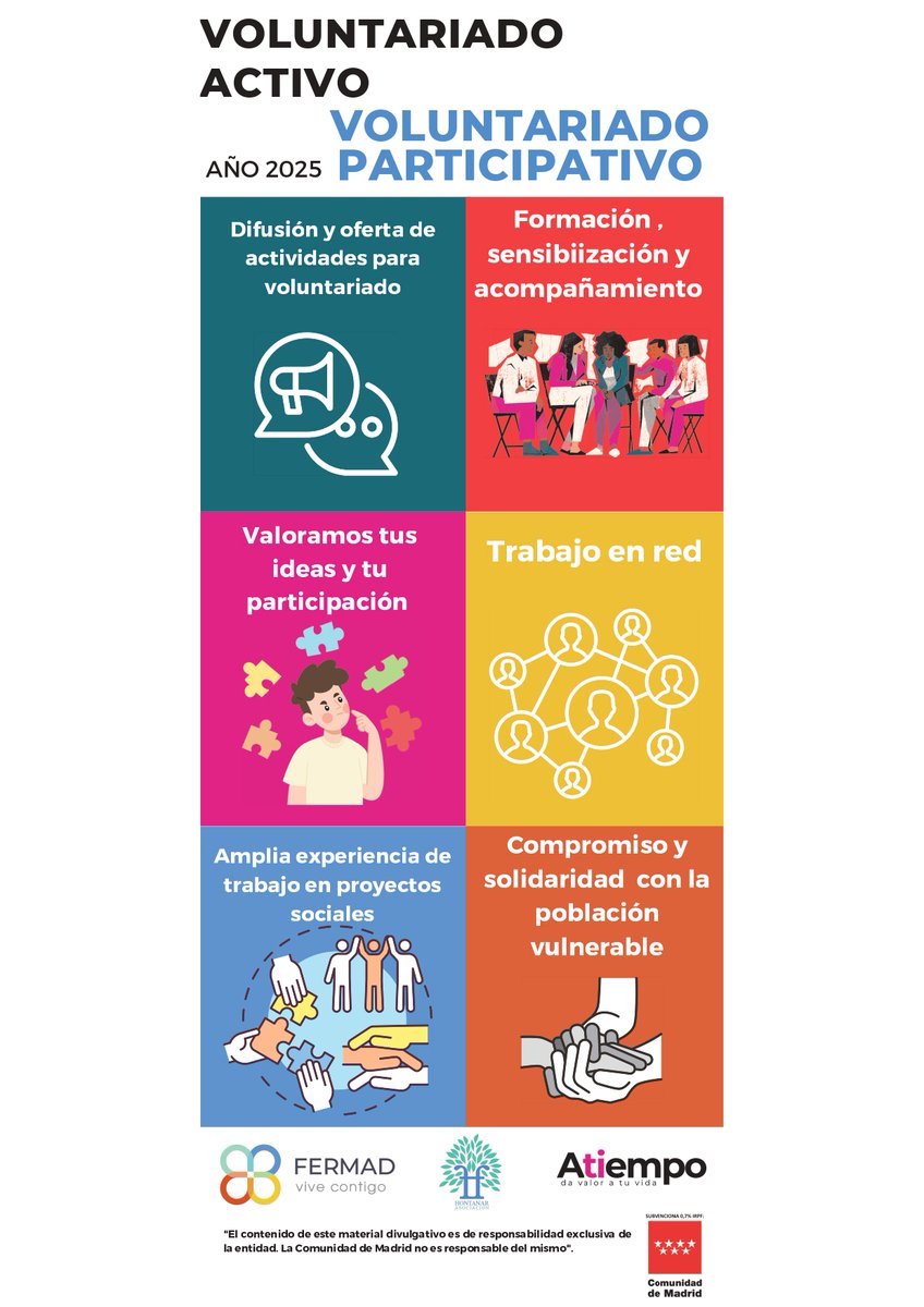 Con las ppilas puestas a tope con nuestro Proyecto de VoluntariadoActivo-VoluntariadoParticipativo# CMadrid# IRPF2025#