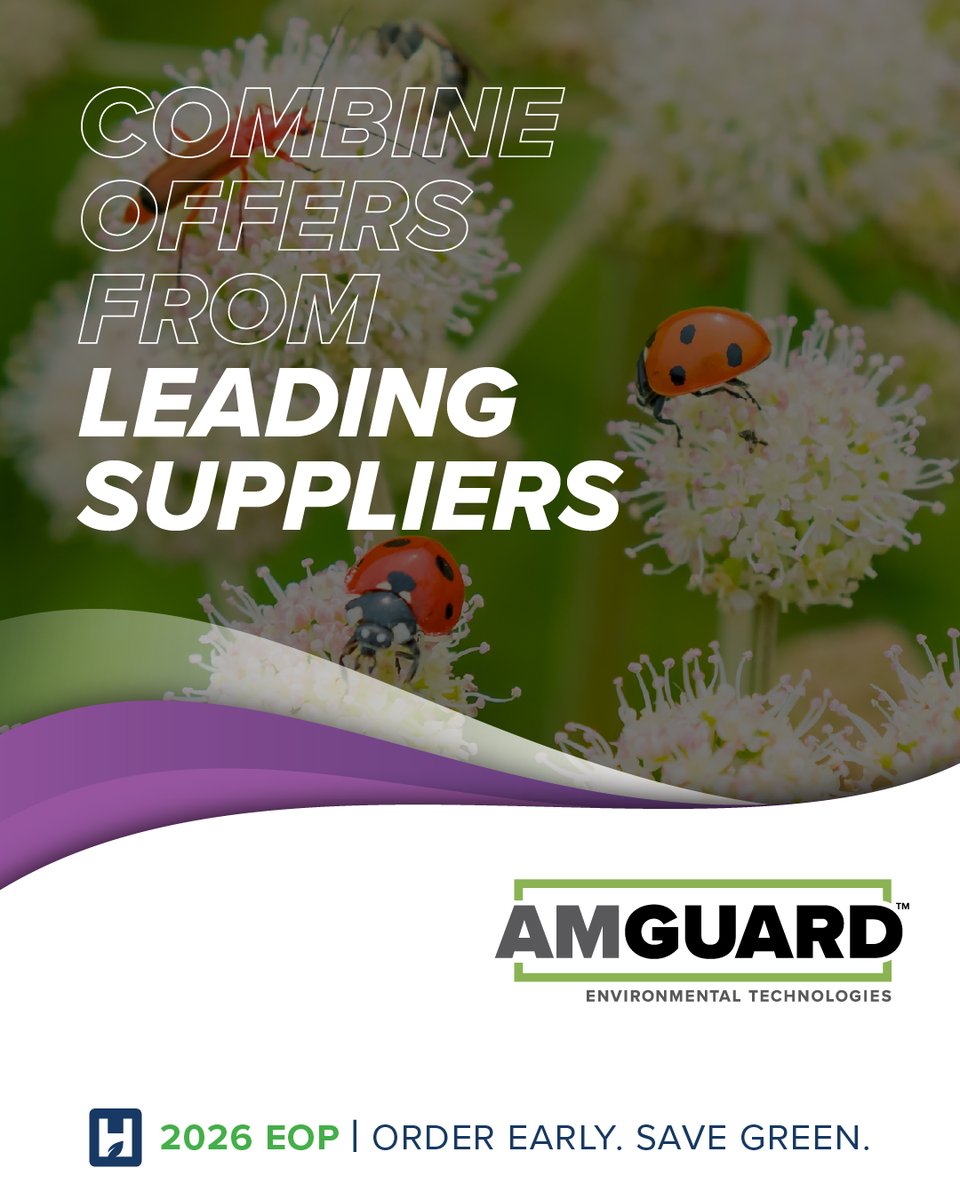 AMGUARD makes saving easy with no enrollment form and no signing up! Simply order by November 30 for rebates on select fungicides, insecticides, herbicides and molluscicides. 

Visit our website to learn more about Heritage Landscape Supply Group's Early Order Program.