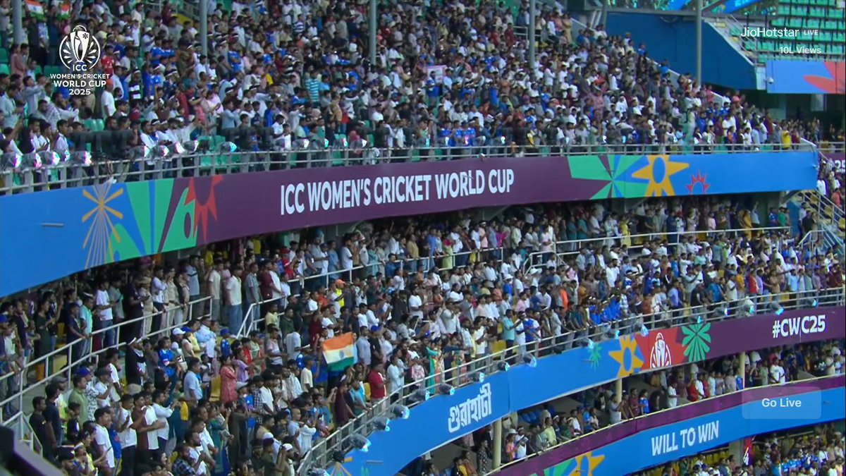 Picture 1 - First match of the Women's World Cup 2013 between India and West Indies in Mumbai

Picture 2 - First match of the Women's World Cup 2025 between India and Sri Lanka in Guwahati. 

Womens cricket in India has come a long way in the last decade or so.