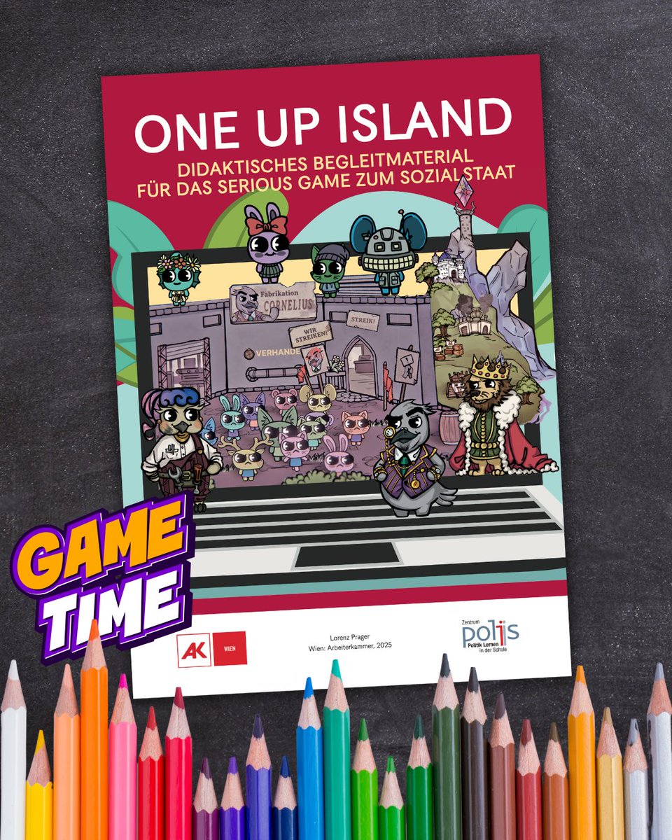 Zentrum_polis's tweet image. One Up Island. Didaktisches Begleitmaterial für das Serious Game zum Sozialstaat. Von @Lorenz_P_. Unter Mitarbeit von: Martin Greunz, Vinzent Hilbrand und @c_poeltl. @Arbeiterkammer 
politik-lernen.at/one_up_island
#SeriousGame #Games #Spiel #DigitaleSpiele #Schule #SpieleImUnterricht