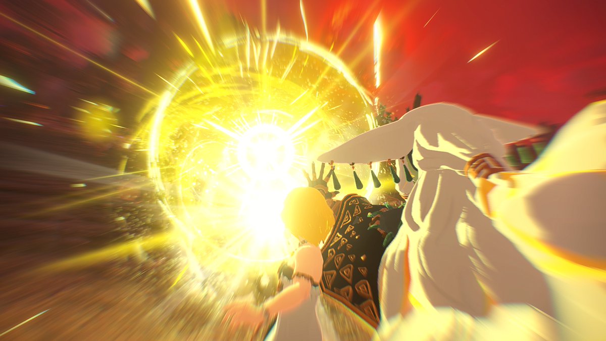 【シンクストライク】
仲間と手を取り合うことで、繰り出せる強力な合体技。手を取り合うキャラクターの組み合わせによってアクションが変わり、戦況を有利に進める手助けとなります。

gamecity.ne.jp/zelda-fuuin/jp/
#ゼルダ無双 #ゼルダの伝説 #Zelda