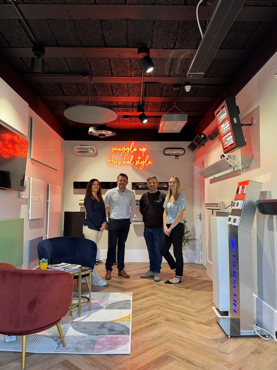 herschel_ir's tweet image. Our new Herschel showroom in Wellingborough is open! Come and experience our infrared panels and indoor and outdoor space heaters first hand – see the design, feel the warmth, and discover the benefits in person. Book your visit: tinyurl.com/5dymz3xb