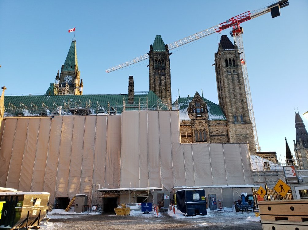 Getting ready to fumigate the parliament buildings. Apparently there is a cockroach infestation....