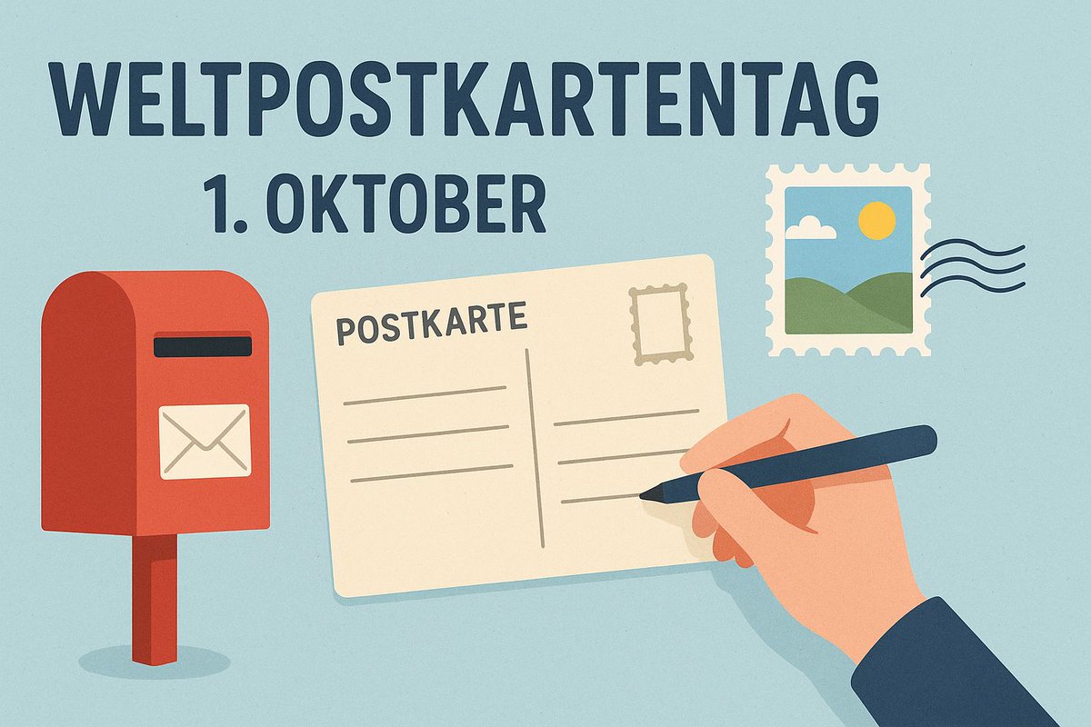 traumradeln's tweet photo. Am 1. Oktober ist Weltpostkartentag. Der Weltpostkartentag wurde 2019 ins Leben gerufen, um zum Schreiben von Postkarten zu animieren. Wie wäre es, morgen euren Liebsten oder Freunden eine "handgeschriebene" Postkarte zu schreiben? https://t.co/78nG6P7pMs