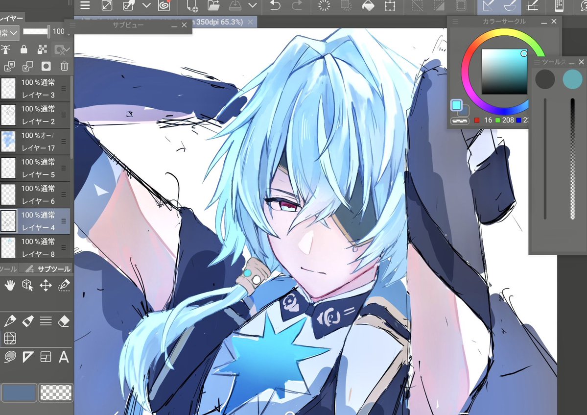 wipイクス先生
 #anaxa