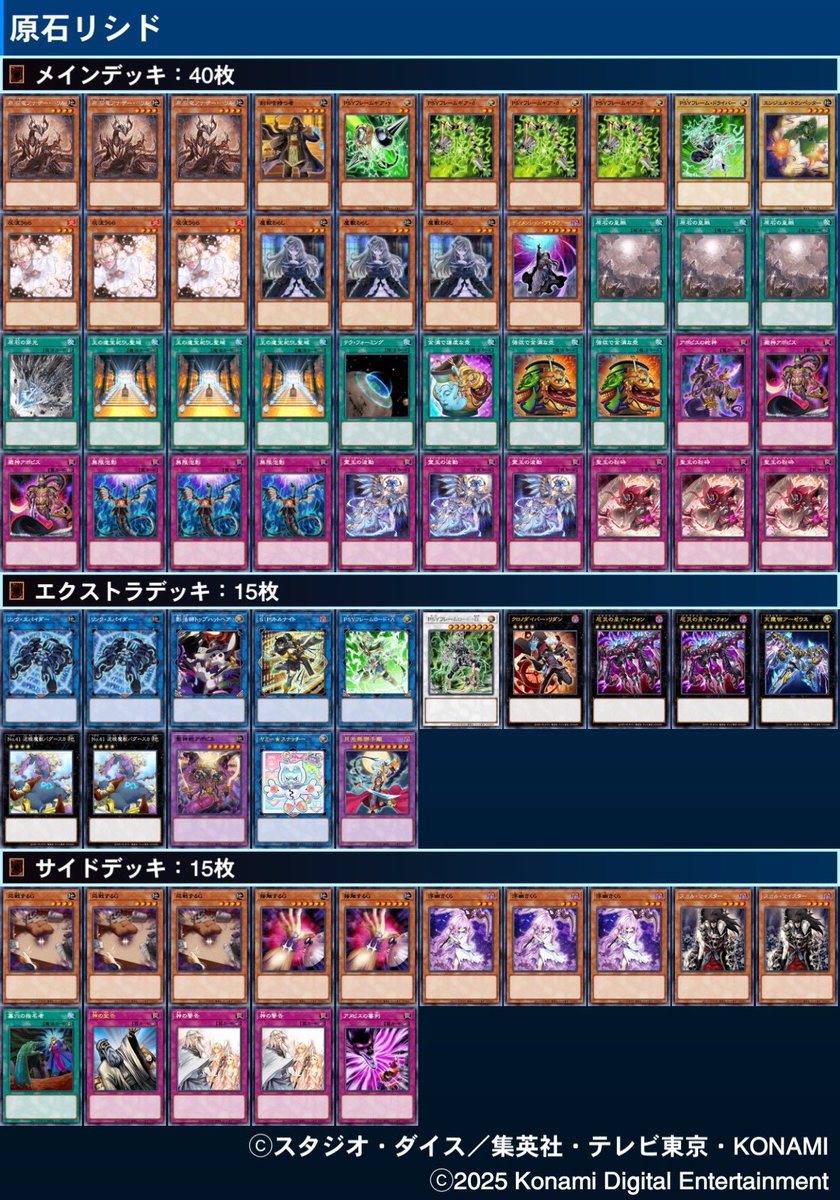 YCSリールで優勝した原石リシドのデッキレシピがなかなか判明しなかっ