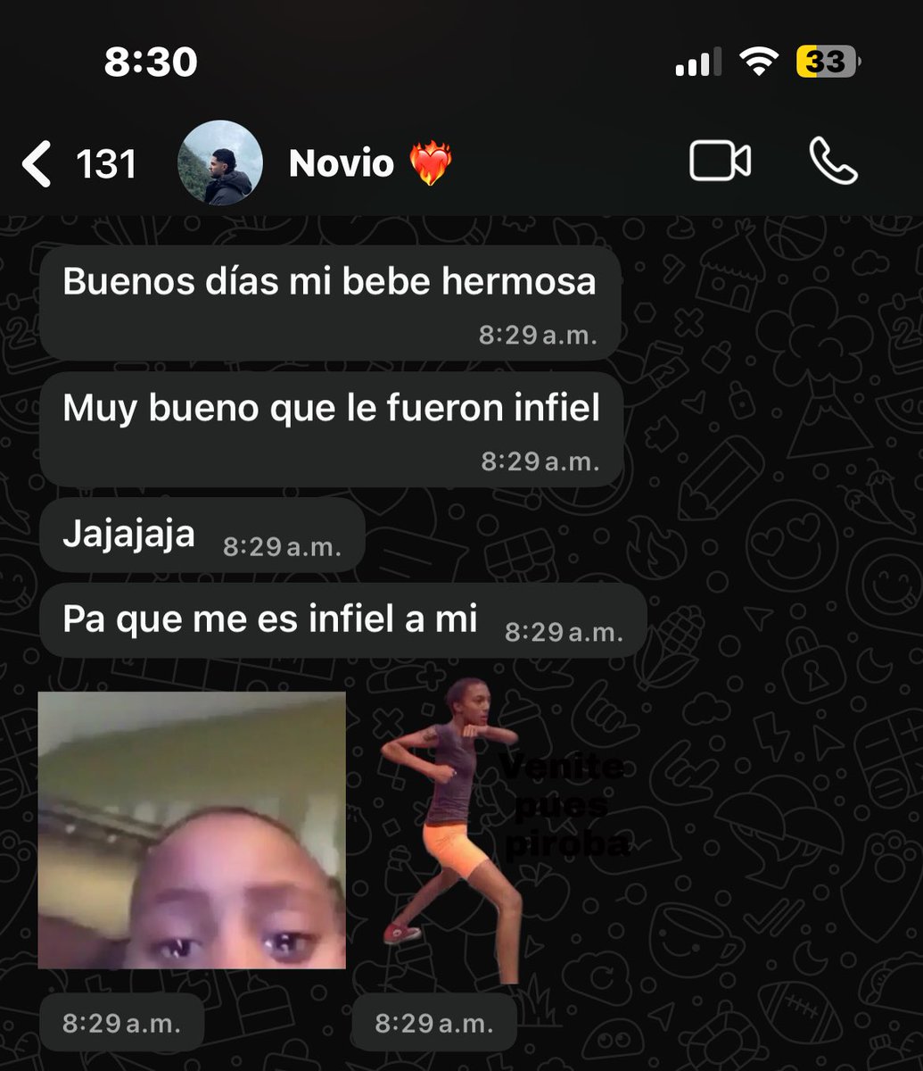 Le conté a mi novio que soñé que era novia de un rapero de Medellín y que el man me era infiel, su respuesta: