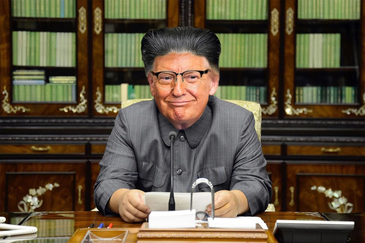 Strong Kim Jong-Un vibes here with President Trump.