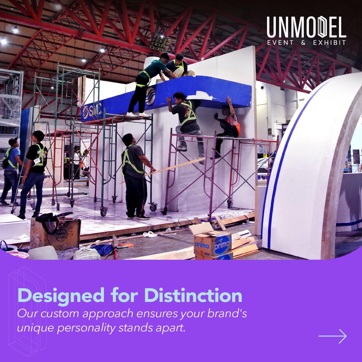 Unmodelgroup's tweet photo. Every brand has a story, and we bring it to life. From the very first sketch to the final installation, our production process blends creativity, precision, and craftsmanship. https://t.co/nBkAcgIsfn
