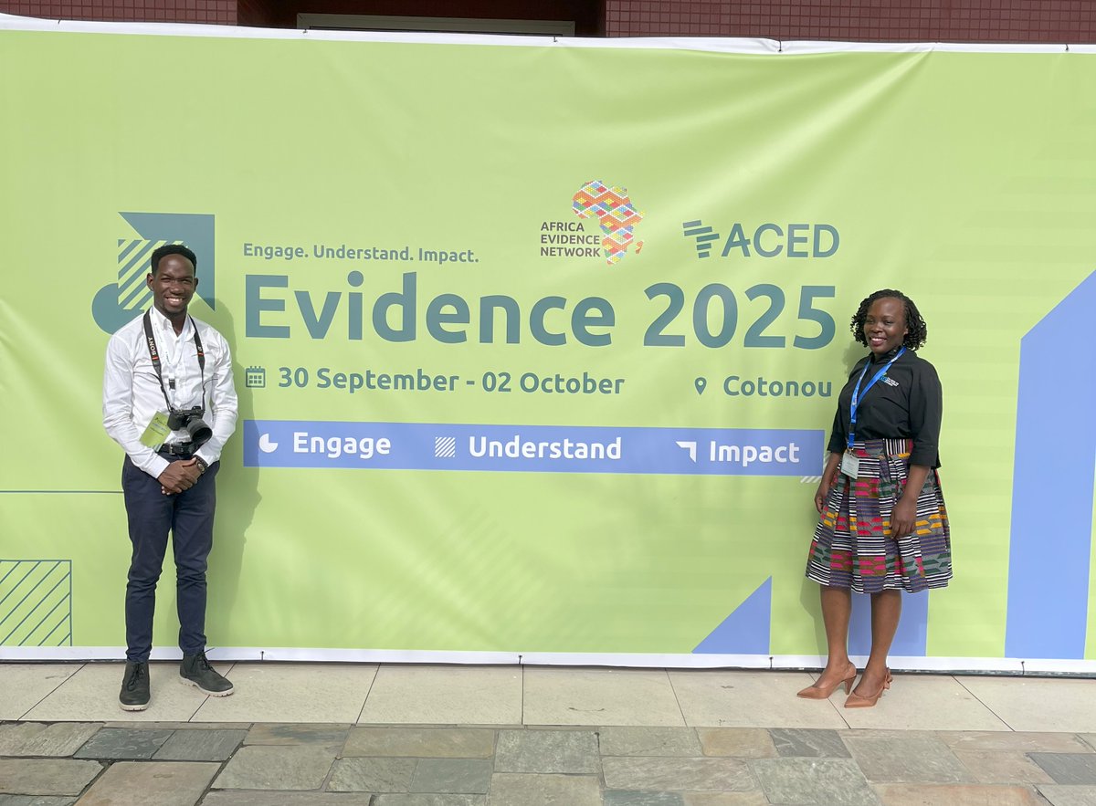 🚀 The charge at #Evidence2025 is clear!

At the opening in Cotonou, Dr. <a href="/rhona_ona/">Rhona Mijumbi</a> of <a href="/ACRES_RRS/">ACRES_RRS</a> &amp; <a href="/Africa_evidence/">AEN</a> set the agenda:

1️⃣ Accelerate evidence in policy
2️⃣Institutionalise evidence use
3️⃣ Break silos, collaborate
4️⃣ Bridge ecosystem gaps