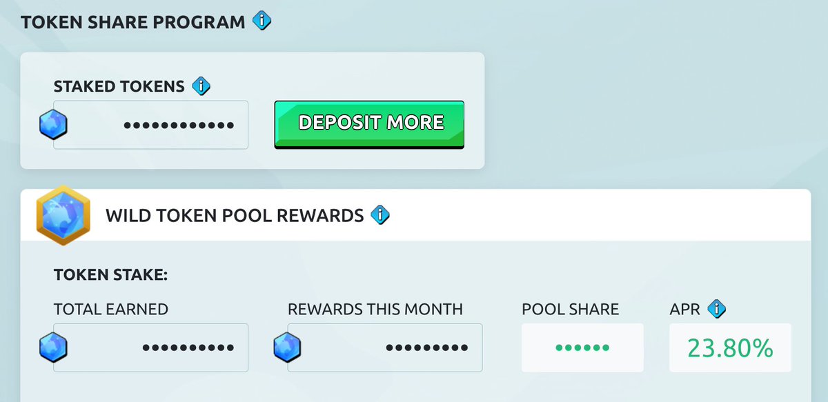 23% APR in $WF with ZERO inflation

The entire staking reward comes from in-game revenues; no pre-minted tokens for stakers 

Also, staking a Mystic lord will boost your APR by up to 60%

This is the first time I see it went to ~24%; imagine what will happen when DAU goes up by