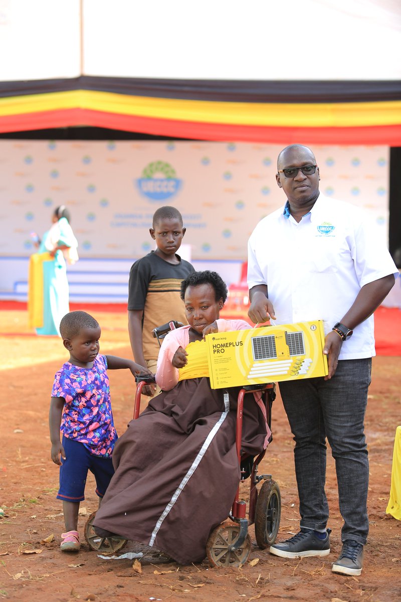 Hon. Dr. Canon <a href="/NankabirwaRS/">Ruth Nankabirwa Ssentamu</a> and the <a href="/UECCC1/">Uganda Energy Credit Capitalisation Company</a> Managing Director <a href="/rbaguma608/">Roy Nyamutale Baguma</a> distributed 6KG LPG cylinders and Home Solar Systems supplied by participating Energy Service Companies (ESCOs) under the Electricity Access Scale Up Project (EASP),  to a number of beneficiaries at the