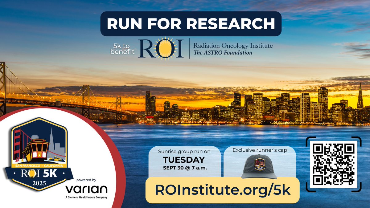 SpeedofLightFdn's tweet photo. Time to get warmed up, #ASTRO25! Meet us outside of the Moscone Center South Lobby for the ROI 5k, starting at 7am. https://t.co/uxxxI13oTS