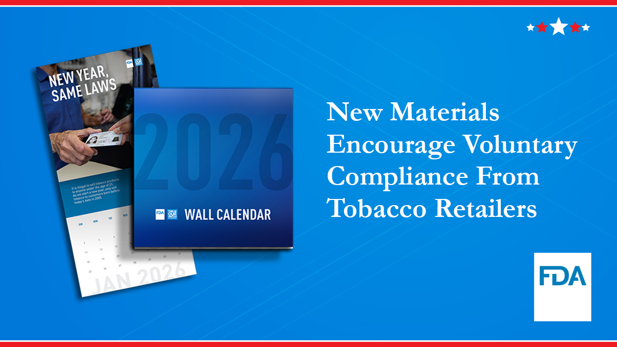 FDATobacco's tweet image. .@US_FDA has received questions from retailers about which tobacco products are legal to sell; FDA is mailing materials to more than 300,000 retailers nationwide to help them comply.
Read @DrMakaryFDA’s full statement to learn more: fda.gov/news-events/pr…