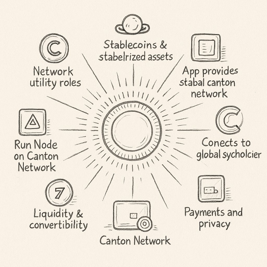 Julita_Dance's tweet photo. @circle  acts as an App that provides stablecoins and tokenized assets. It is also a Validator, meaning it can operate a node in @CantonNetwork , participate in security and authentication of transactions/network status #CantonGraphics https://t.co/LjQpkftFqR