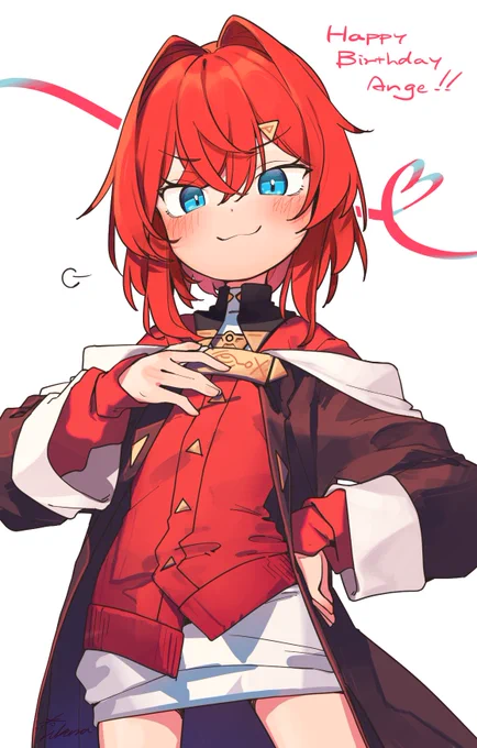 アンジュお誕生日おめでとおおおおおおおおおおおおおお!!!!!!!!!!!!!!! #絵ンジュ #アンジュ爆誕