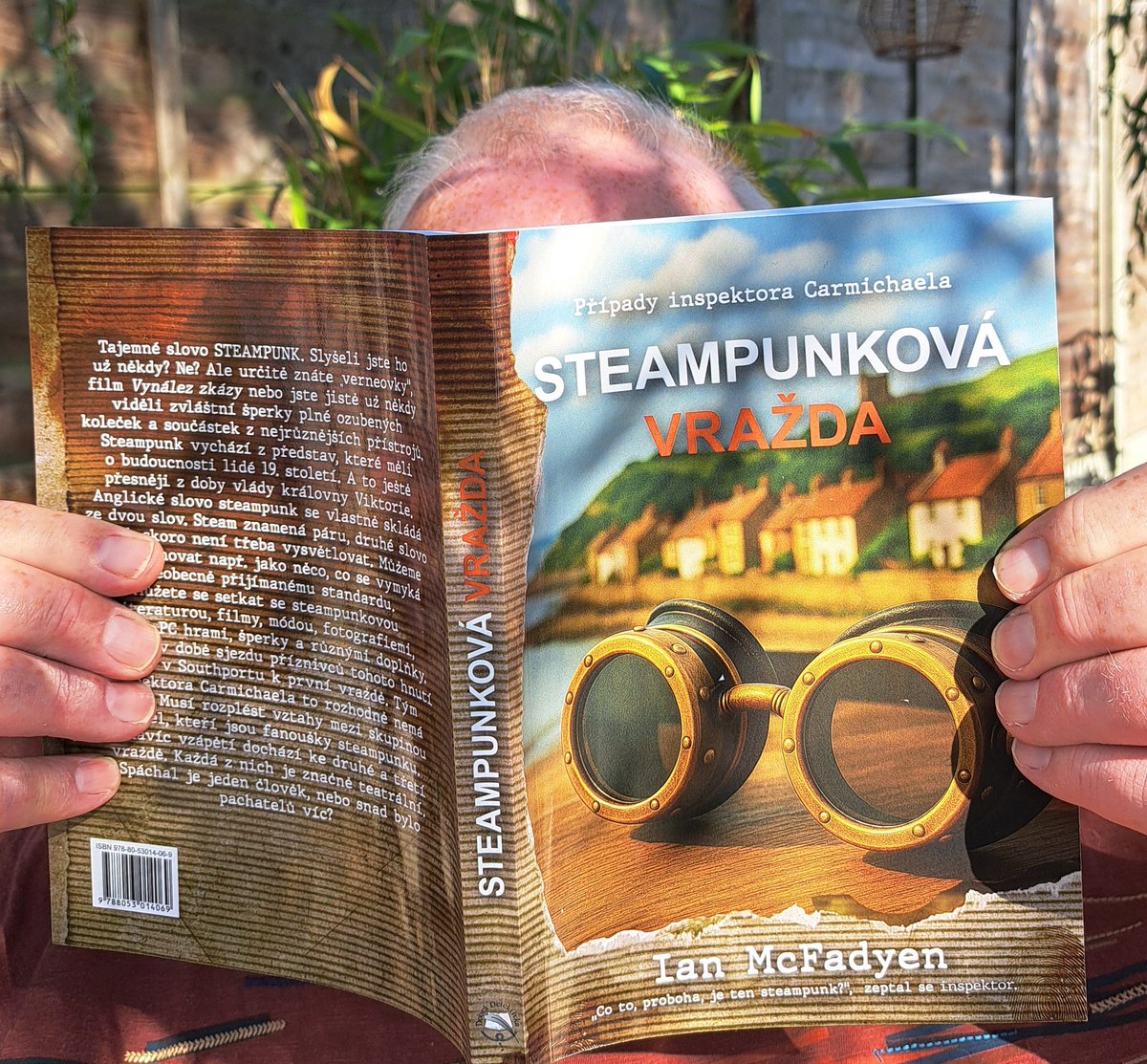 Just received my authors copies of The Steampunk Murder translated into Czech. 
Loving the cover👍 #CrimeFiction