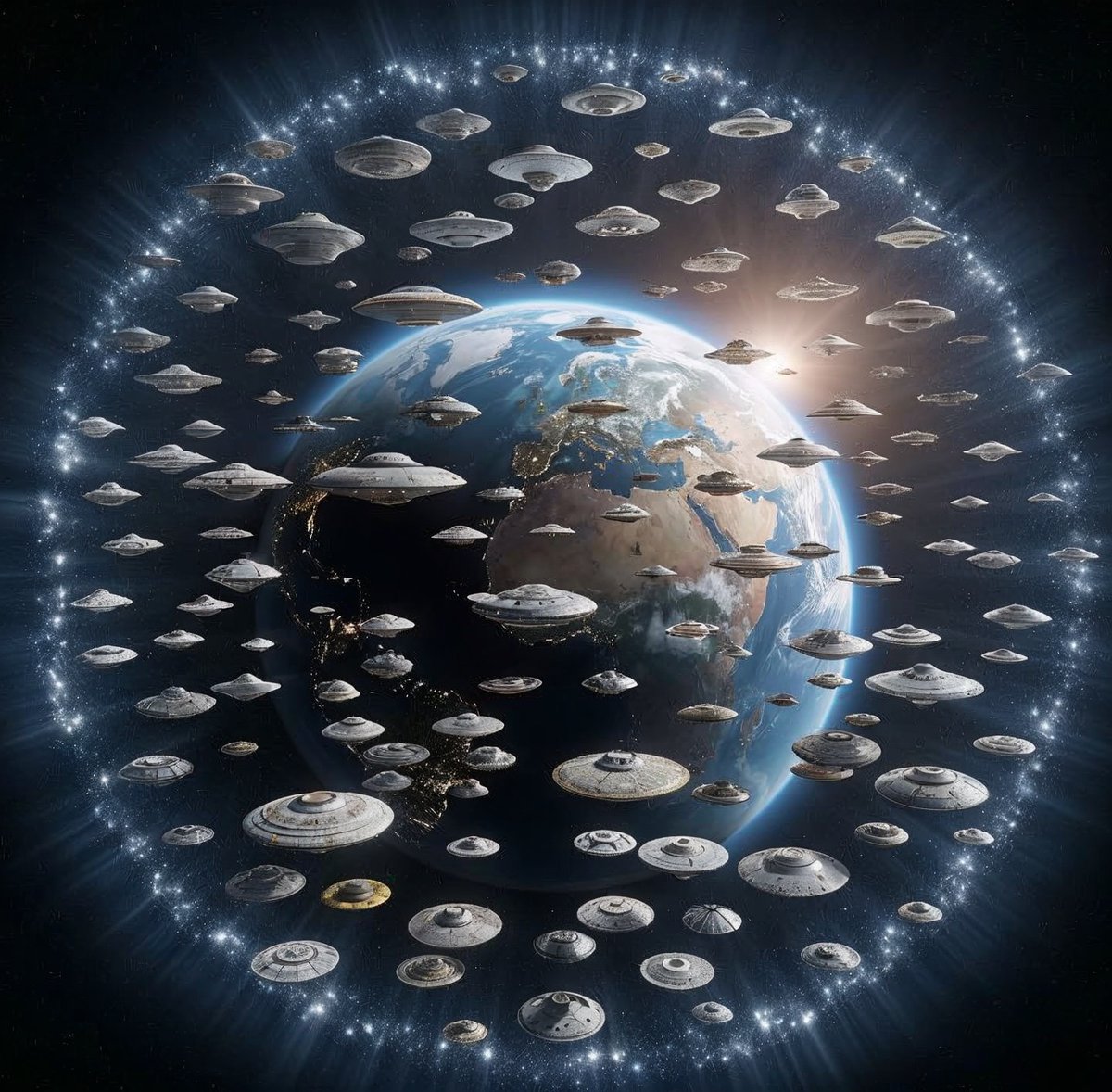 Kabamur_Taygeta's tweet image. US military leaders aren&apos;t meeting to discuss extraterrestrial threats, or the comet 3I/Atlas.

The only physical threats we currently face are from other humans on Earth.

The mystery drones are Galactic Federation. The UFOs we see are Galactic Federation. There are no…