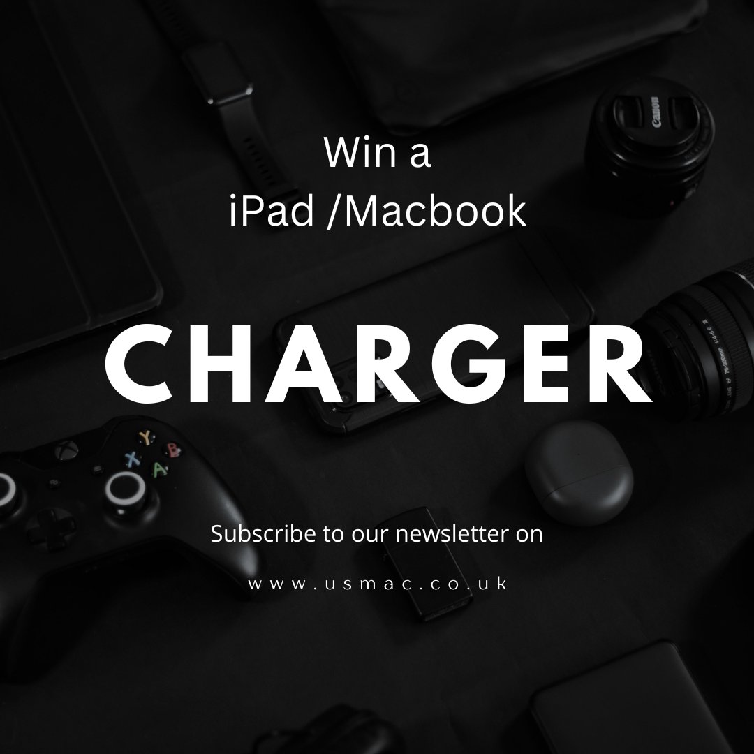 Tijaratorg's tweet image. Win a Free iPad/MacBook Charger! 🎉
Subscribe to our newsletter at usmac.co.uk
and you could be the lucky winner of a EU 20W charger.
🔗 Sign up now &amp;amp; don’t miss!

#Giveaway #FreeCharger #MacBookCharger #iPadCharger #TechDeals #AppleAccessories #USMac #TechGiveaway