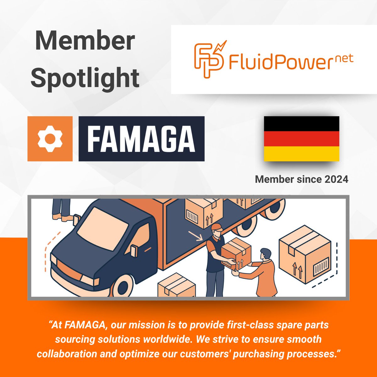 FluidPowerNet's tweet image. FluidPowerNet member spotlight 🌟

Meet Famaga Group, who has been a member since 2024.

Find out more about Famaga ➡️ famaga.co.uk

View the FluidPowerNet member list ➡️ fluidpowernet.net/en/About/Membe…

#fluidpowernet #hydraulic #pneumatic #industrial #famaga