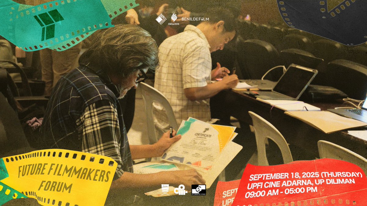 up_cinema's tweet image. In Partnership with: 
UP Cinema
UP CAST
UP Cineastes’ Studio

📷: Myka Dineros and Nero Moya

#DGPI #UPFI #BenildeFilm #PhilippineCinemaMonth #Filmmaking  #IndieFilmmaking #PDCircle #LPS #UPCinema