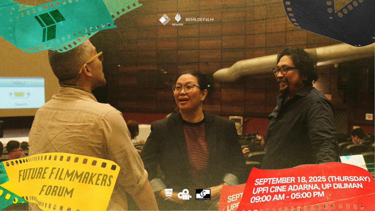 up_cinema's tweet image. In Partnership with: 
UP Cinema
UP CAST
UP Cineastes’ Studio

📷: Myka Dineros and Nero Moya

#DGPI #UPFI #BenildeFilm #PhilippineCinemaMonth #Filmmaking  #IndieFilmmaking #PDCircle #LPS #UPCinema