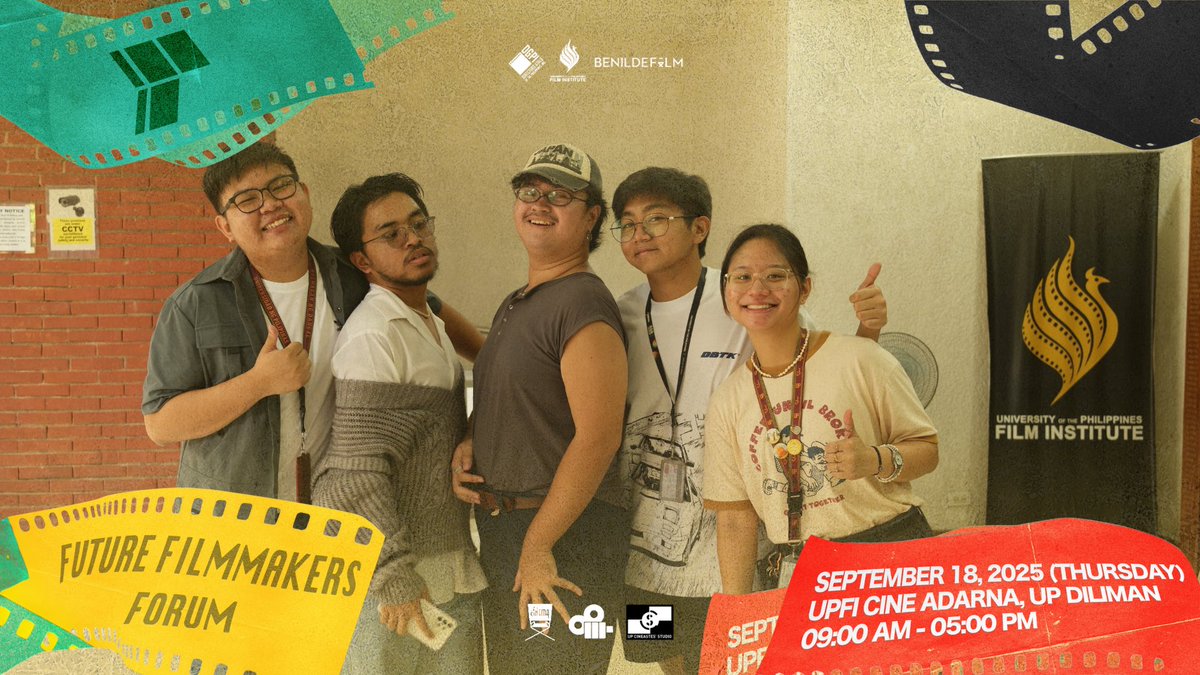 up_cinema's tweet image. In Partnership with: 
UP Cinema
UP CAST
UP Cineastes’ Studio

📷: Myka Dineros and Nero Moya

#DGPI #UPFI #BenildeFilm #PhilippineCinemaMonth #Filmmaking  #IndieFilmmaking #PDCircle #LPS #UPCinema