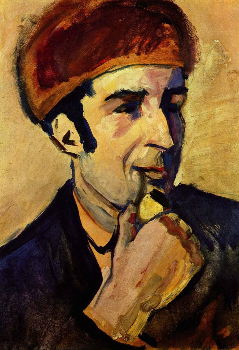 Portrait of Franz Marc #artbots #macke