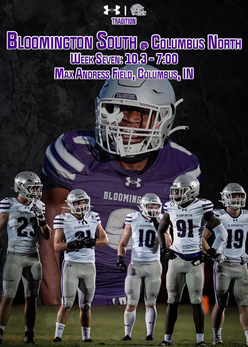 Bloomington South Football (@bhss_football) on Twitter photo The Panthers head east for their final Conference Indiana game - a win at Columbus North clinches an outright title. GO SOUTH!
๐๏ธ: 10/3
๐๏ธ: Max Andress Field, CNHS
๐ข: 7:00 
๐๏ธ: tinyurl.com/BHSSCNtix
๐ป: WGCL 1370 AM/98.7 FM
๐บ: tinyurl.com/CNBSouthStream The Panthers head east for their final Conference Indiana game - a win at Columbus North clinches an outright title. GO SOUTH!
๐๏ธ: 10/3
๐๏ธ: Max Andress Field, CNHS
๐ข: 7:00 
๐๏ธ: tinyurl.com/BHSSCNtix
๐ป: WGCL 1370 AM/98.7 FM
๐บ: tinyurl.com/CNBSouthStream