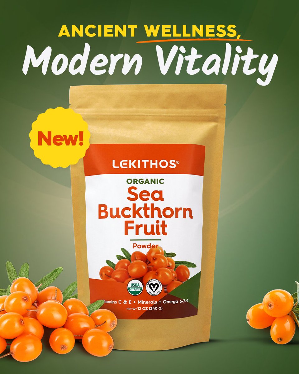 🚨 NEW PRODUCT!
Fuel Your Adventure — Discover Our Latest Superfood Kickstart

Unlock the ancient secret of Sea Buckthorn, revered for centuries across Asia and Europe for its remarkable nutritional profile.

Why it's so Great: lekithos.com/products/organ…