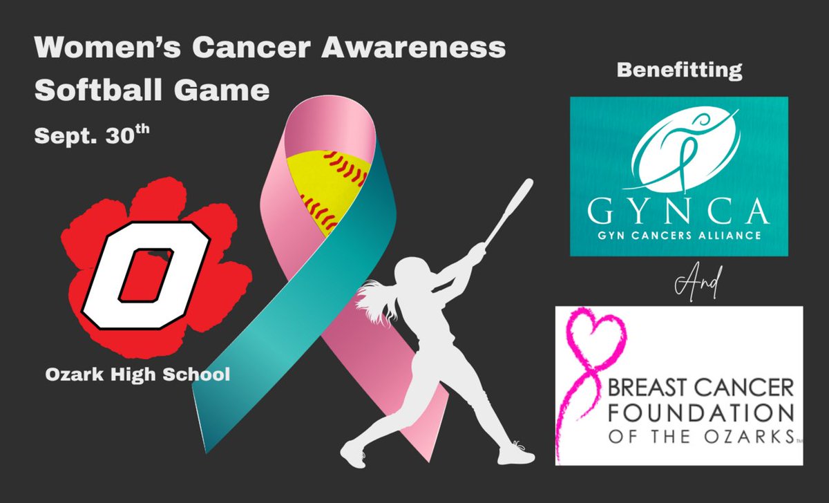 Come out and support the Lady Tigers and Women's Cancer Awareness as we take on the Glendale Falcons!!

Tonight we will taking donations for GYNCA and BCFG so they can help fight women's cancer!

Live stream our game here: ozarkmotigers.org/live-streams