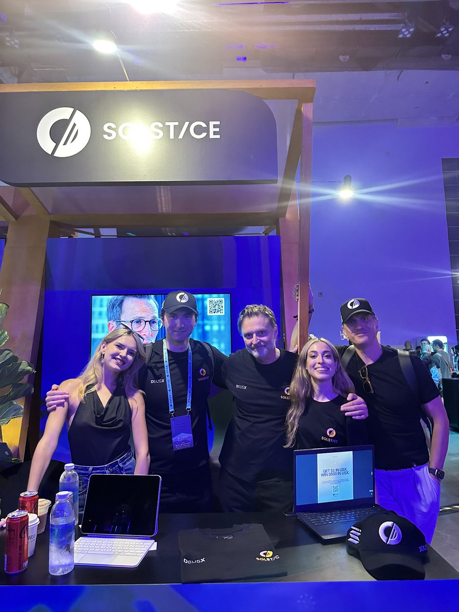 Today, the project we’ve been grinding on for months launched, live in front of hundreds of people at Solana Apex

thousands of hours, hundreds of posts, and 150+ mil TVL

Huge thanks to my <a href="/justsaiiint/">justsaiiint.sol</a> <a href="/mavka/">mavka</a> <a href="/debayo_xx/">Debayo 🌱</a> @KCG_BAN <a href="/fakela1/">fakela1</a> 

Kudos to <a href="/solsticefi/">Solstice</a> awesome team