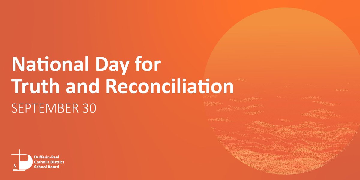 DPCDSBSchools's tweet image. Today is the National Day for Truth and Reconciliation and Orange Shirt Day.

This day recognizes Survivors of residential schools, the children who never returned home, and their families. We wear orange today in honour of them, and as a reminder that #EveryChildMatters.